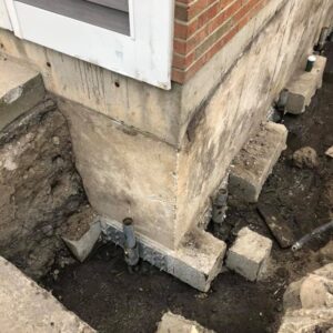 Corner of a home's foundation - Payne Construction Services