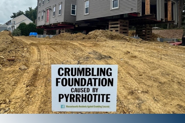 Pyrrhotite crumbling foundation
