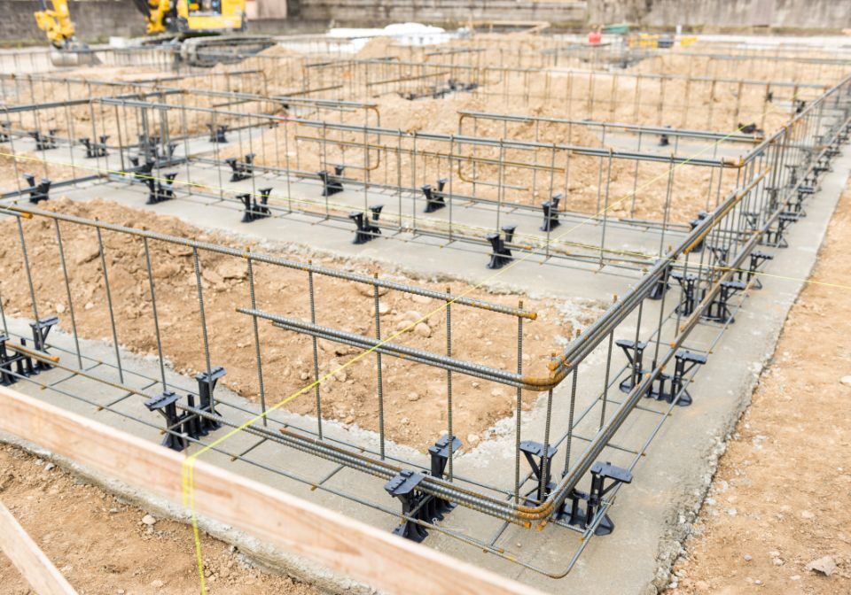 a framed foundation ready to be poured